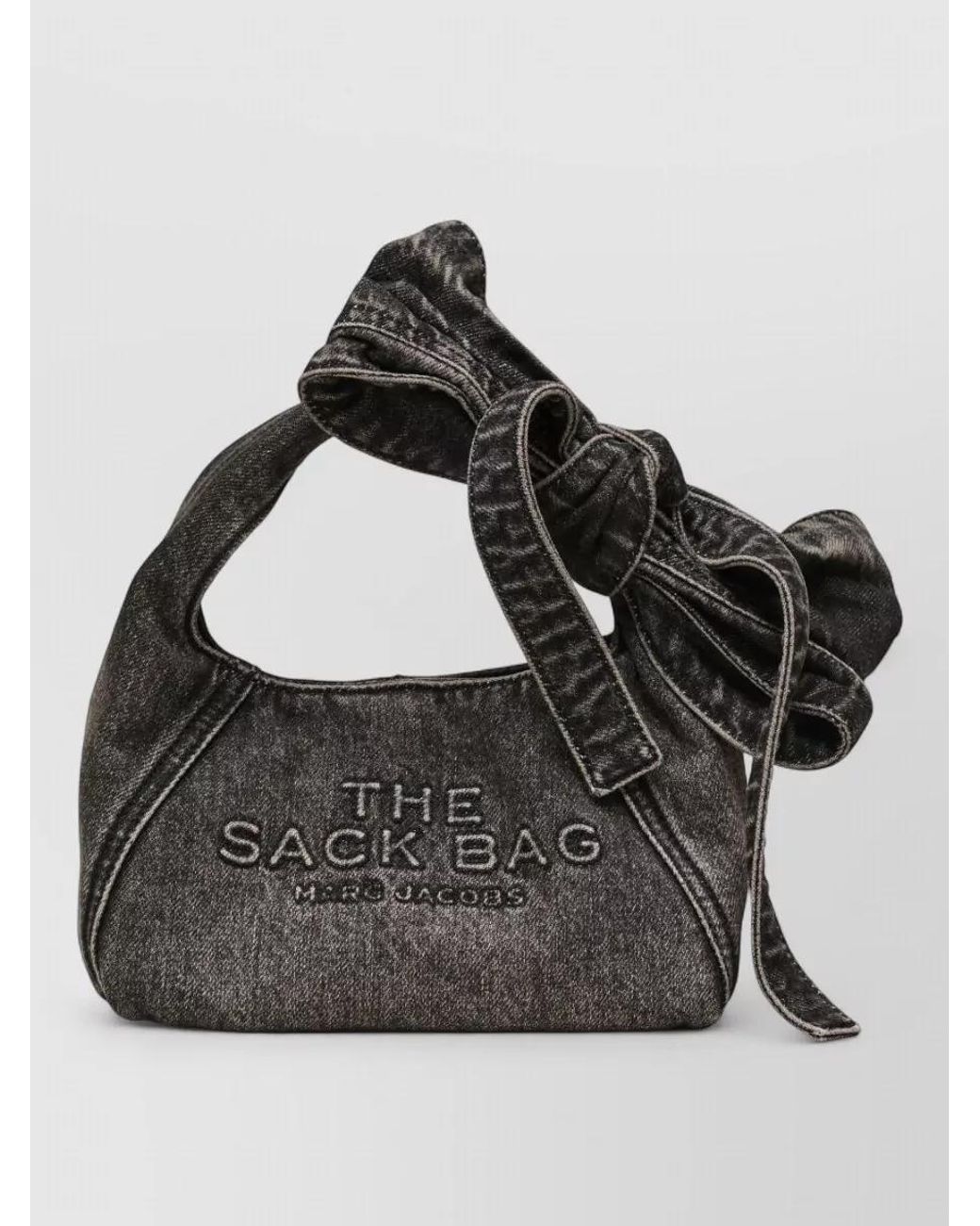 Marc Jacobs The Mini Sack Cotton Shoulder Bag in Black | Lyst Marc Jacobs The Mini Sack Cotton Shoulder Bag in Black | Lyst