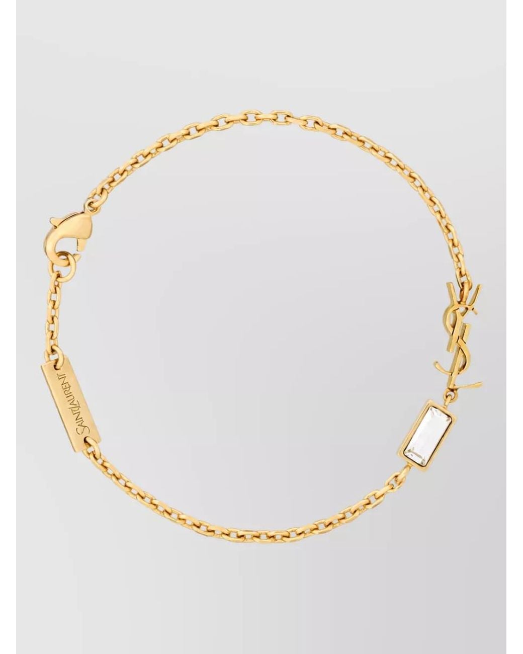 Saint Laurent Natural Cassandre Bracelet