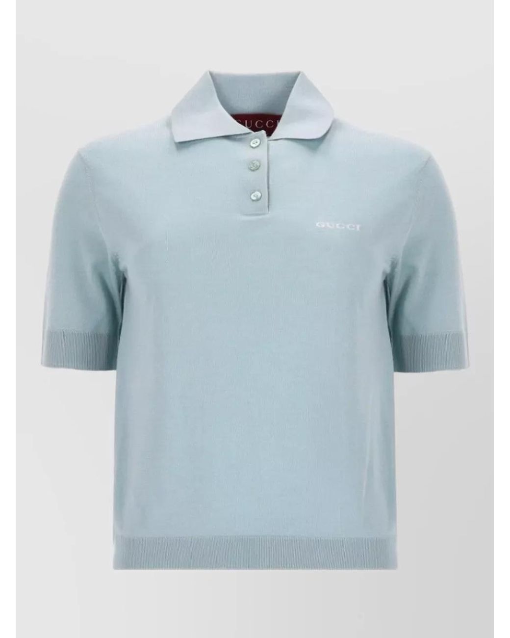 Gucci Blue Cashmere Wool Logo-Intarsia Jumper