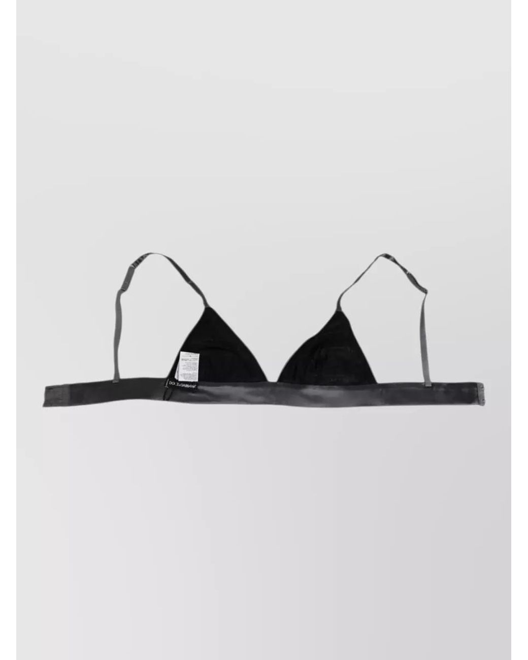 Dolce & Gabbana Metallic Silk Triangle Soft Cup Bra