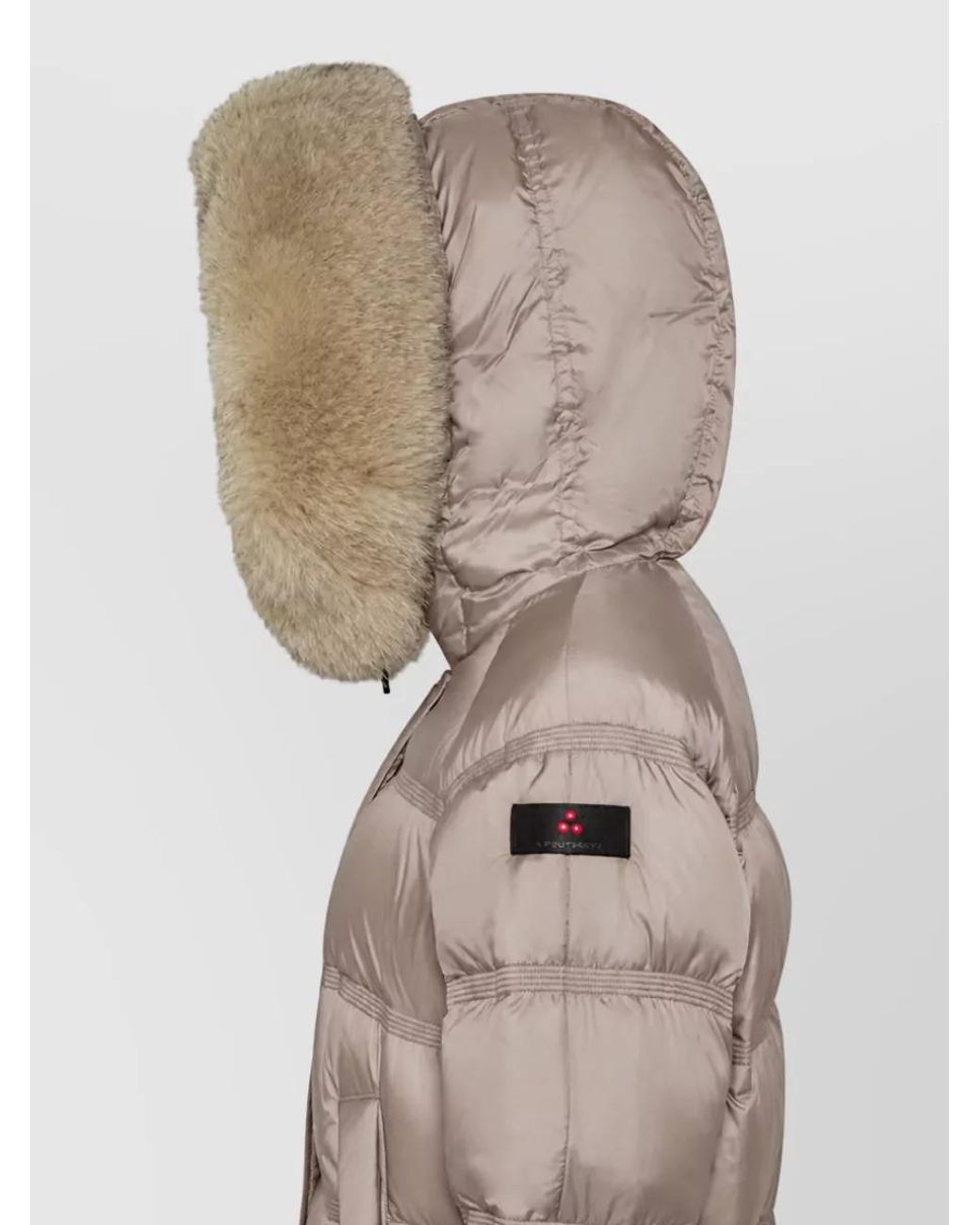 Peuterey Natural Polyester Puffer Coat