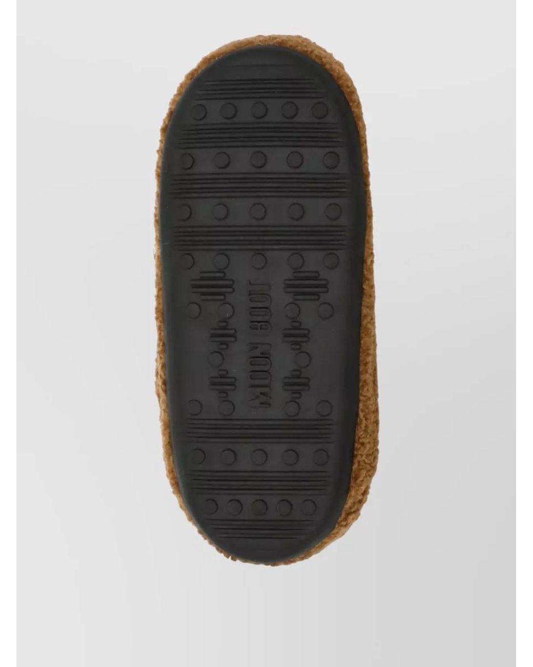 Moon Boot Brown Shearling Slippers
