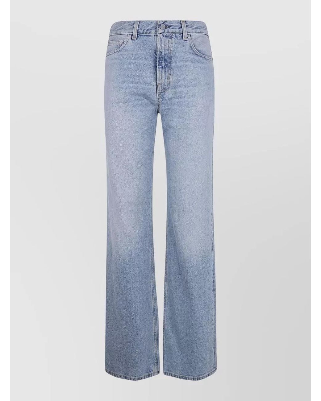 Haikure Blue Cotton Bootcut Jeans