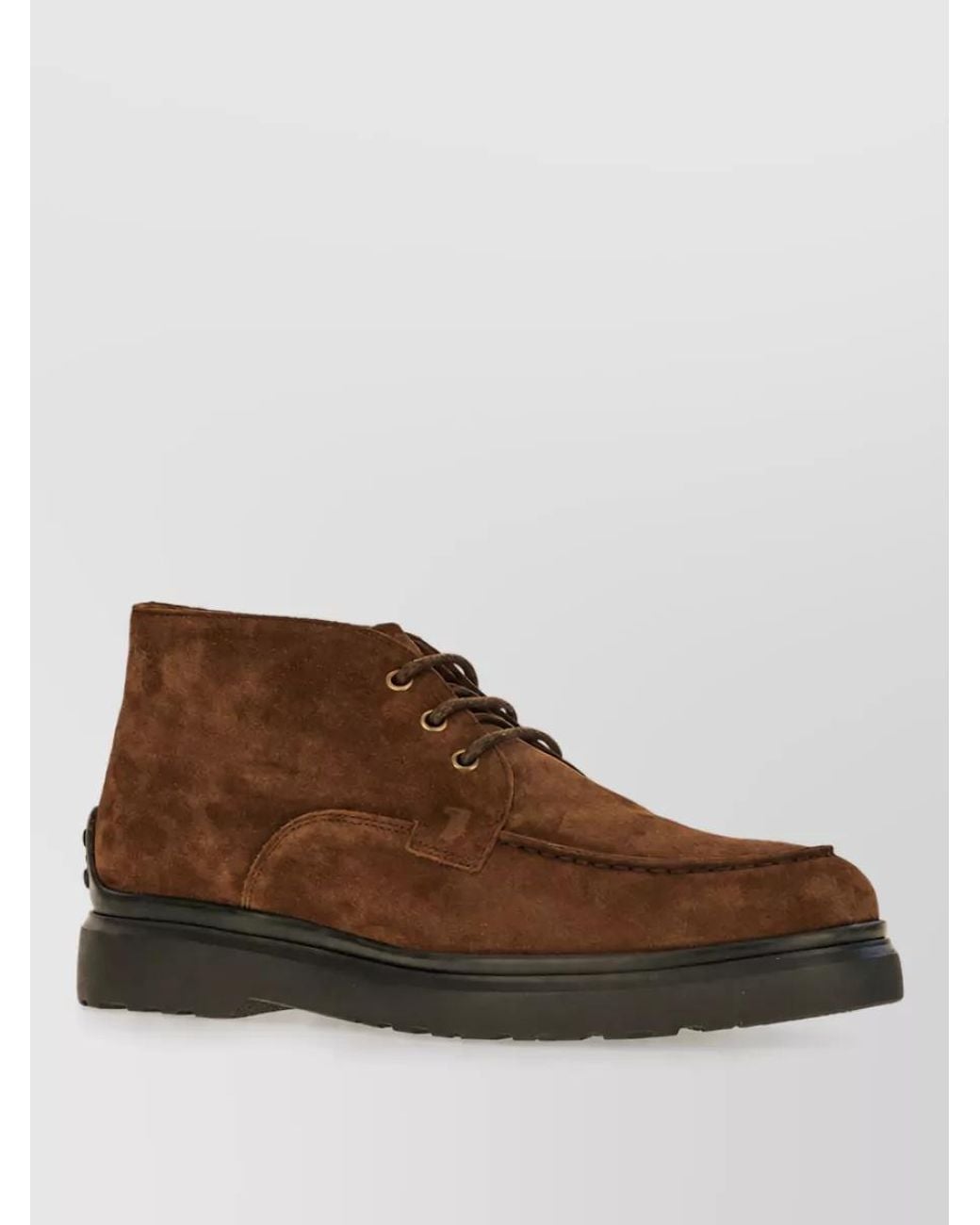 Tod's Brown Suede Derby Shoes for men