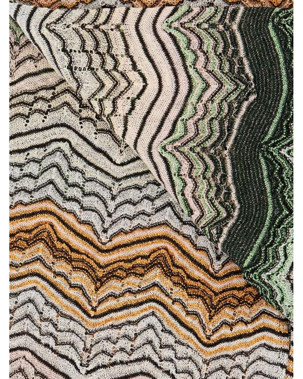 Missoni Gray Embroidered Scarf