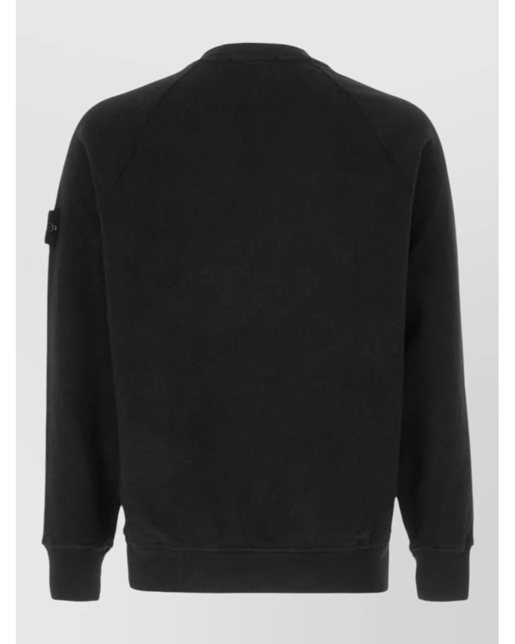 Stone Island Black Cotton Sweatshirt for men
