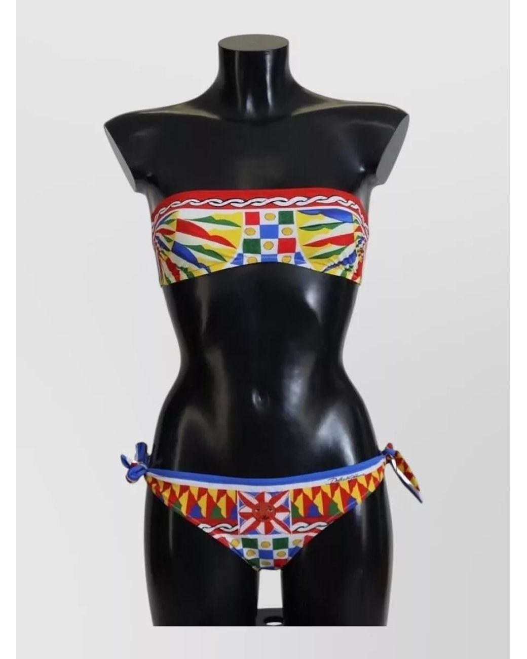 Dolce & Gabbana Black Cotton Elastic Waistband Bikini Bottoms
