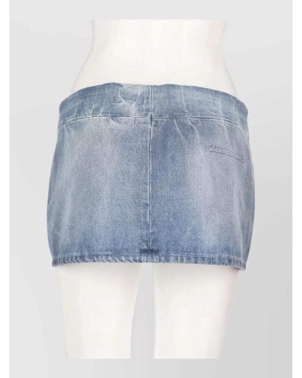 Alexander Wang Blue Denim Mini Skirt