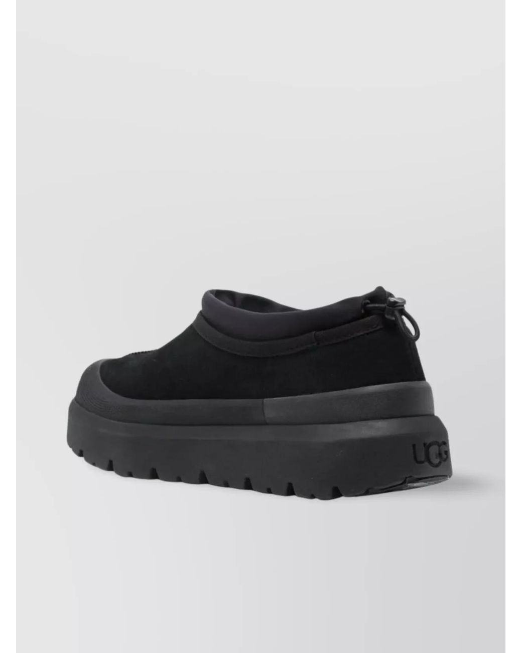 Ugg Black Suede Leather Slip-On Loafers for men