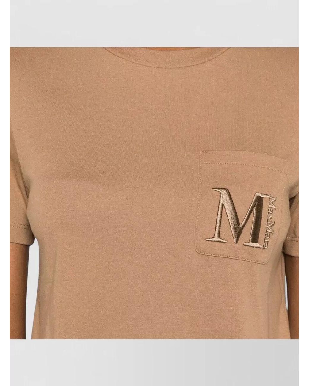 Max Mara Natural Cotton Short-Sleeve T-Shirt