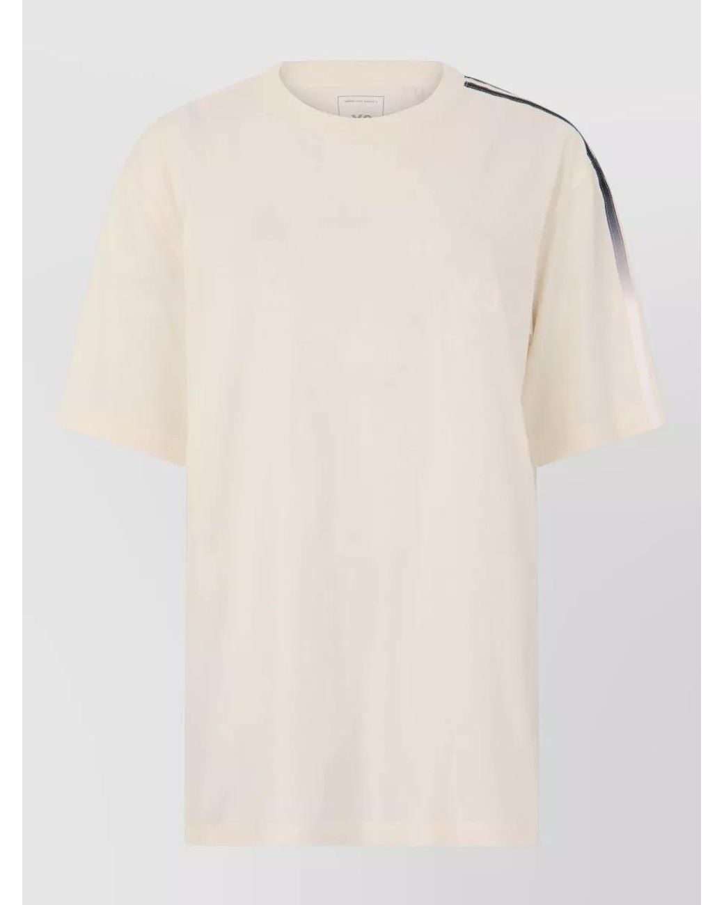 Y-3 Natural Striped Short-Sleeve T-Shirt for men