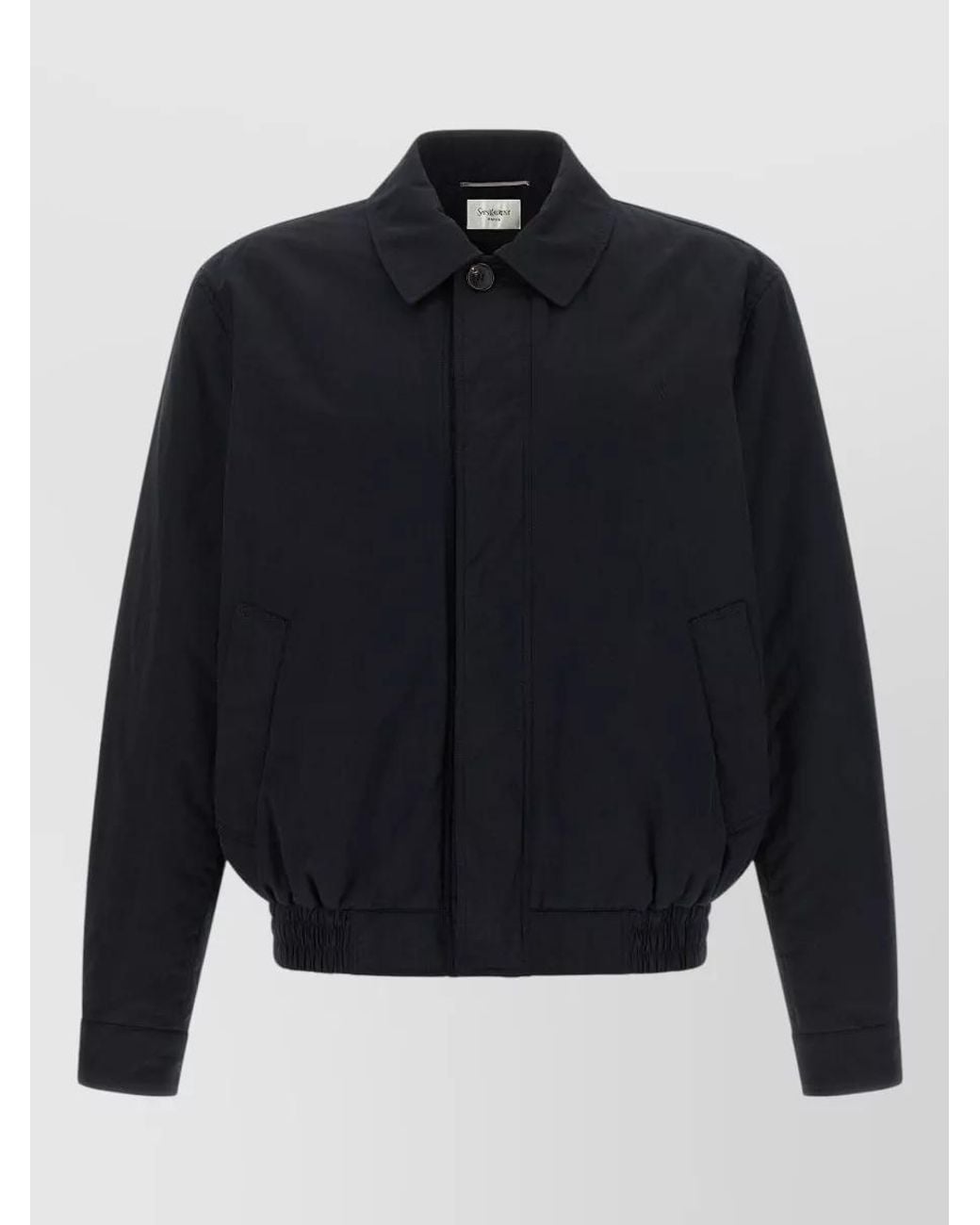 Saint Laurent Blue Cotton Single-Breasted Jacket for men