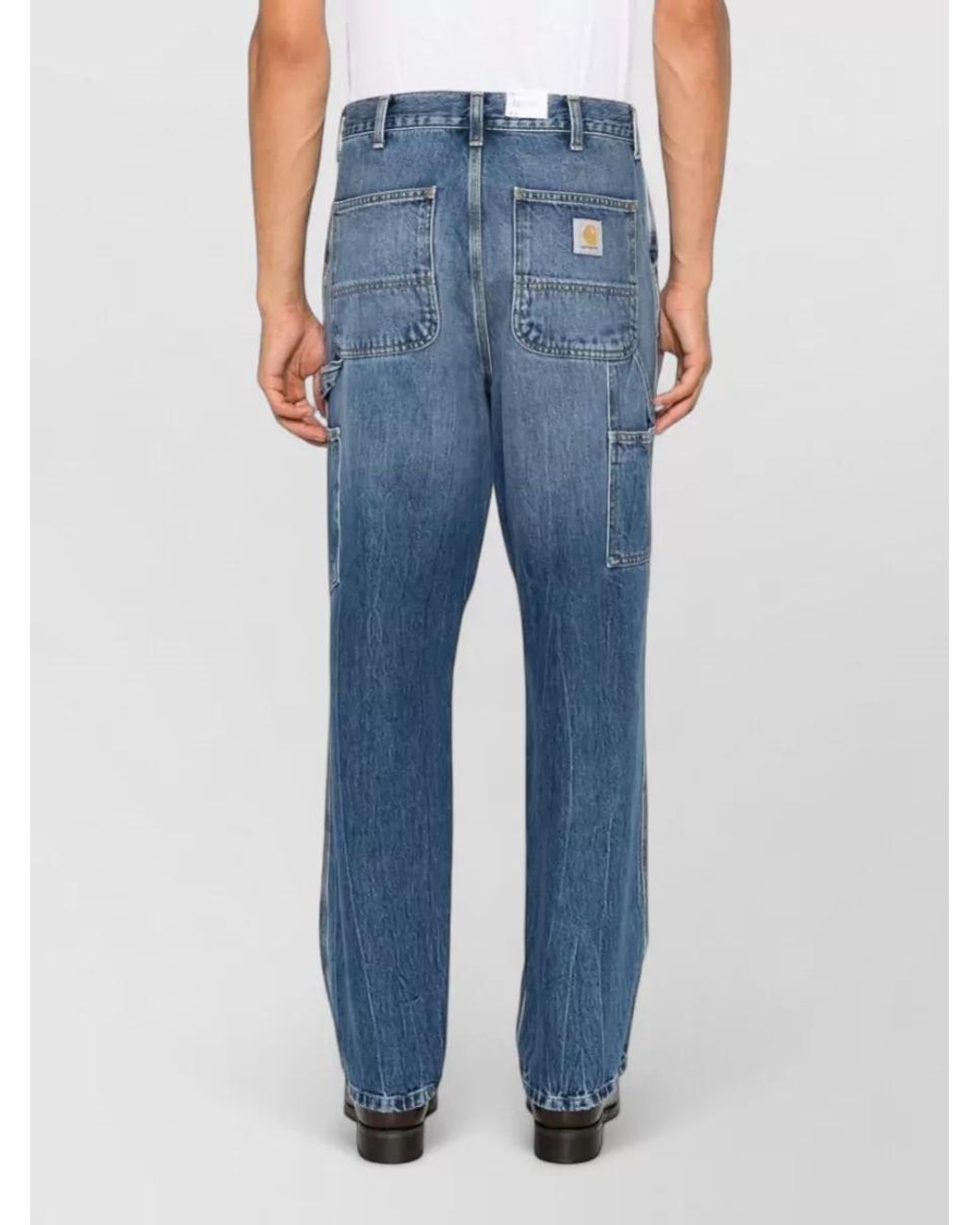 Carhartt Blue Straight-Leg Denim Jeans for men