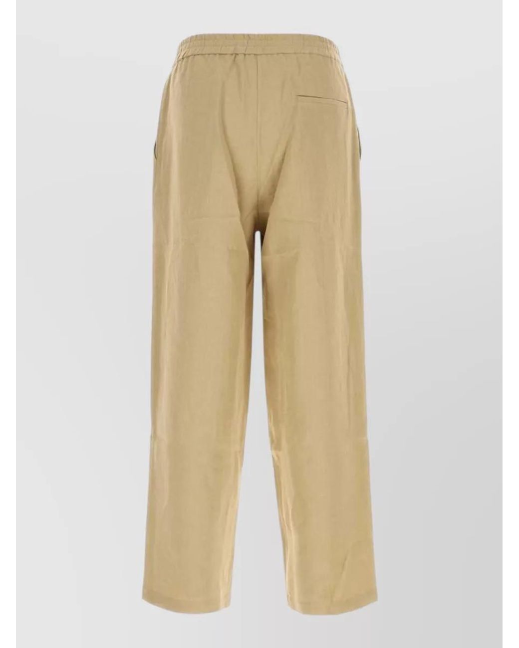 LeKasha Natural Organic Linen Wide-Leg Trousers for men