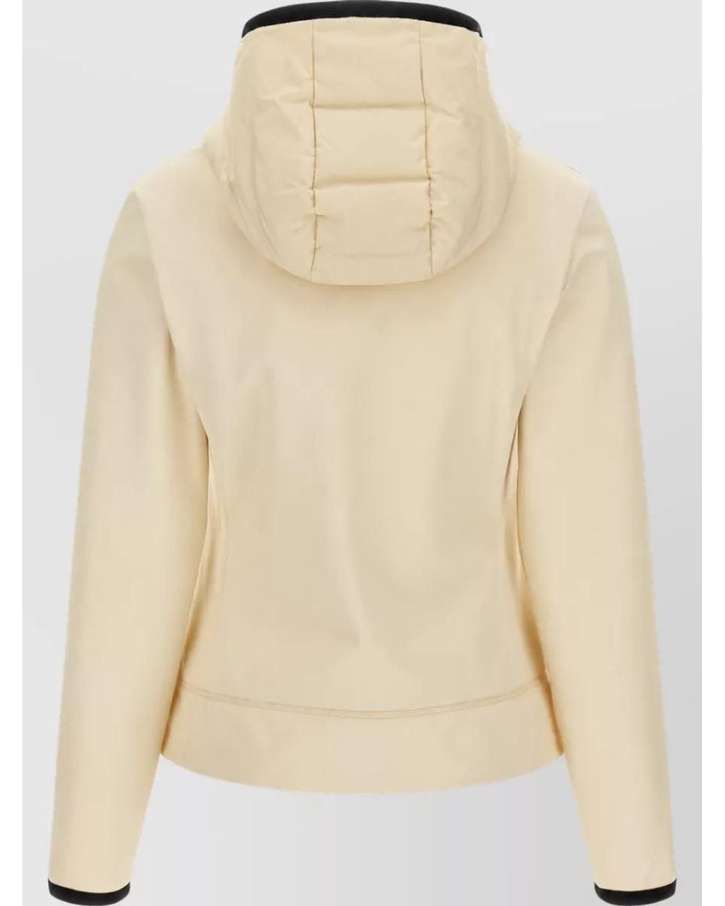 Moncler Natural Quilted Hooded Puffer Jacket