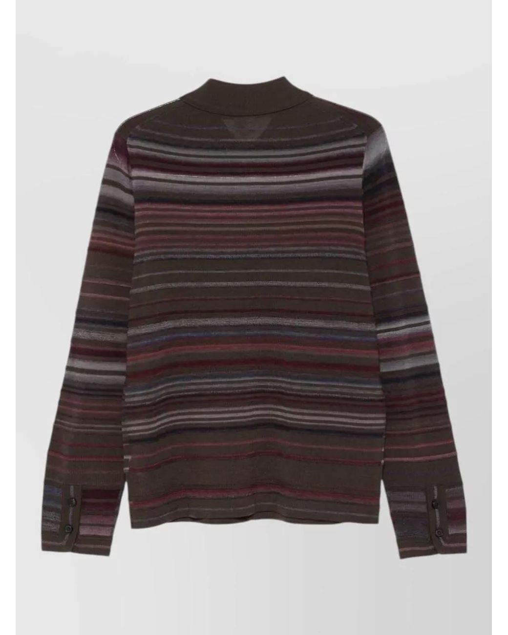 Paul Smith Black Striped Merino Wool Cardigan for men