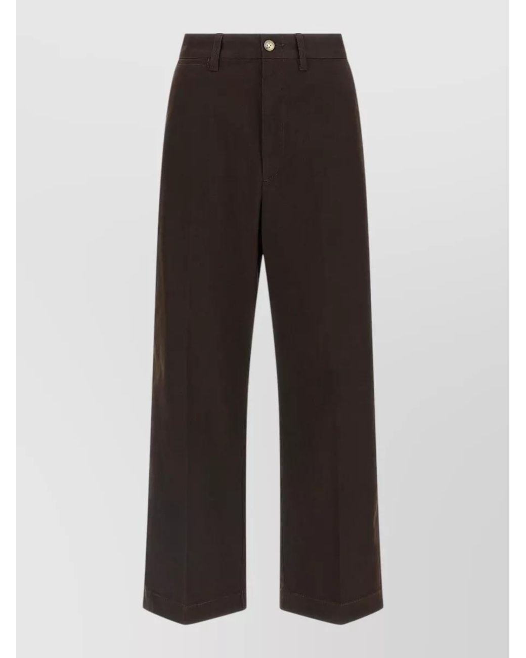Polo Ralph Lauren Black Cropped Flared Pleated Chinos