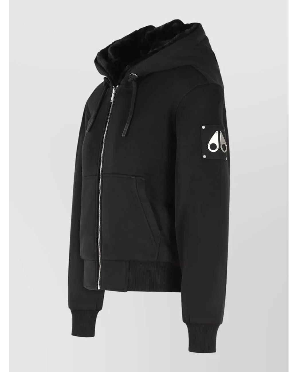 Moose Knuckles Black Hooded Jacket