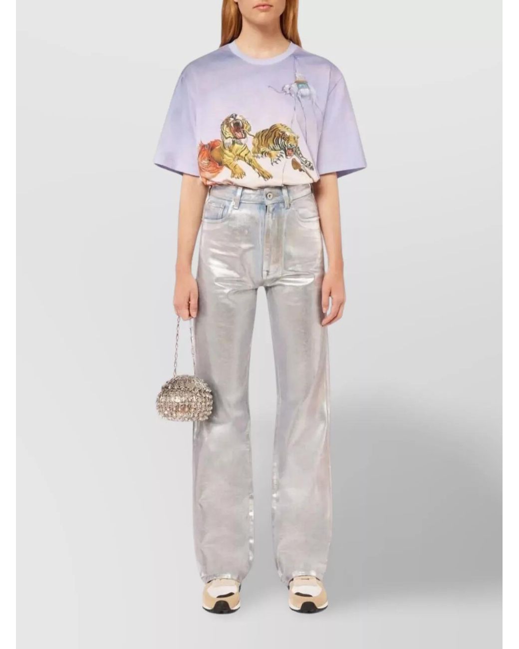Rabanne White Straight Trousers
