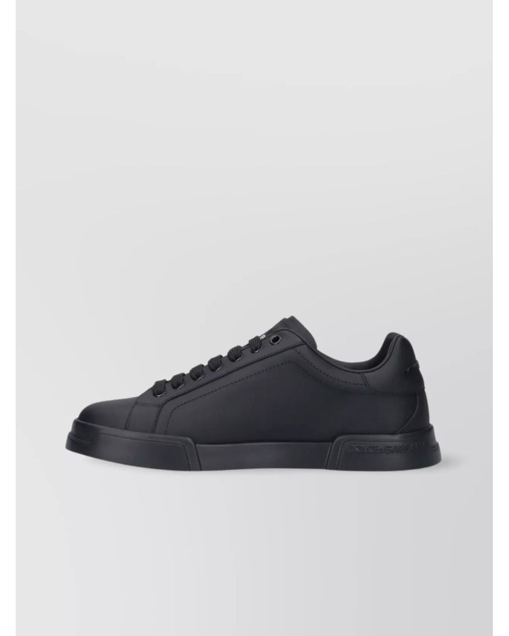 Dolce & Gabbana Blue Leather Low-Top Sneakers for men