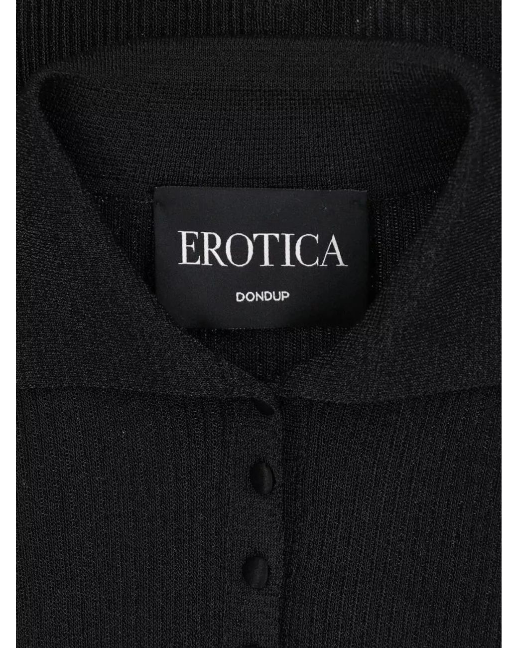 Dondup Black Sleeveless Knitted Top
