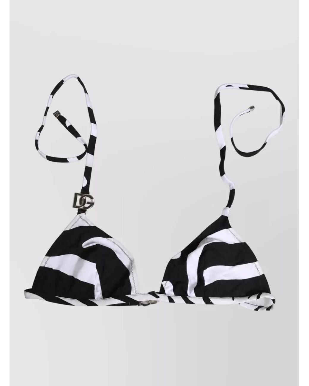 Dolce & Gabbana Metallic Zebra-Print Bodysuit