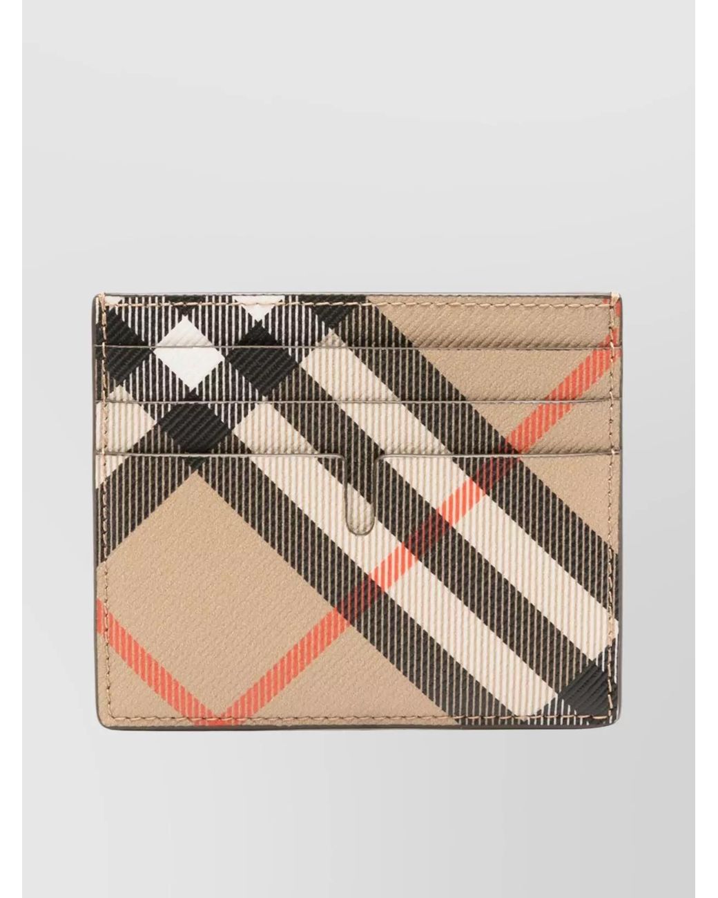 Burberry Natural Check Card Holder for men