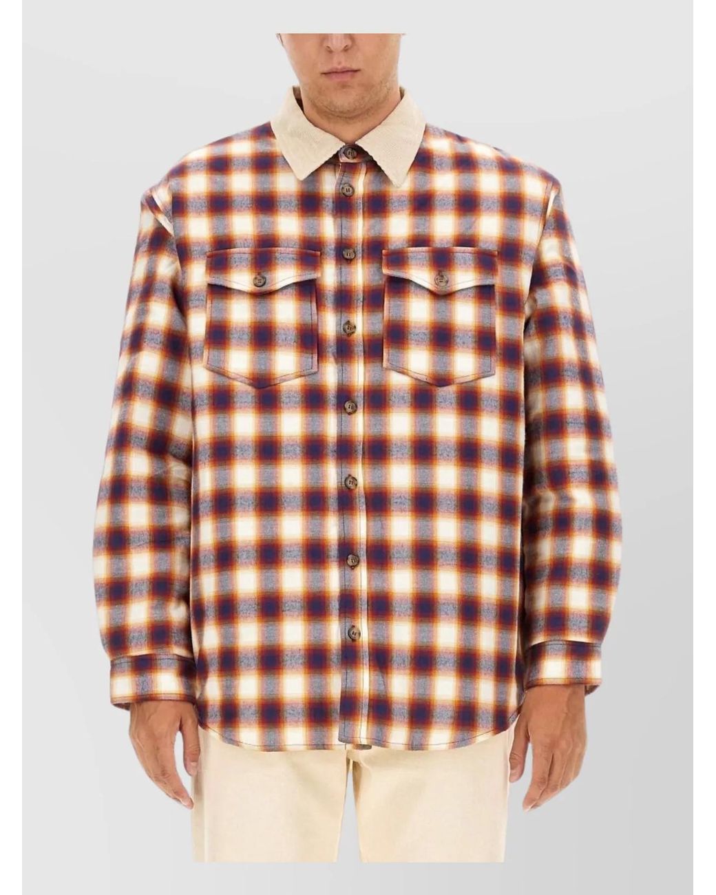 Isabel Marant White Cotton Shirt Jacket for men