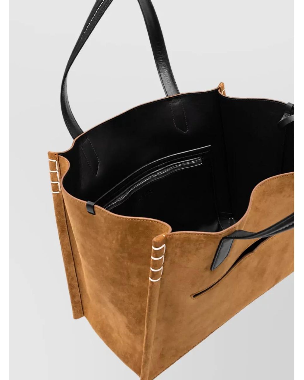 J.W. Anderson Brown Loafer Bag Suede And Leather Tote Bag