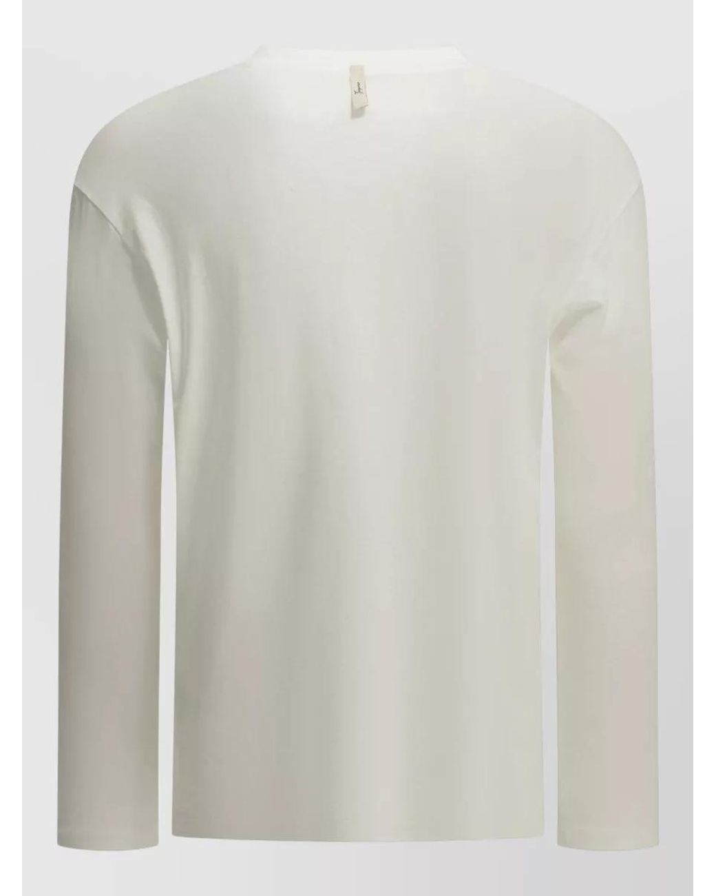 Jacquemus White Ribbed Long-Sleeve Logo-Print T-Shirt