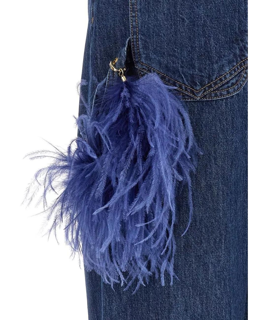 DARKPARK Blue High-Rise Wide-Leg Jeans