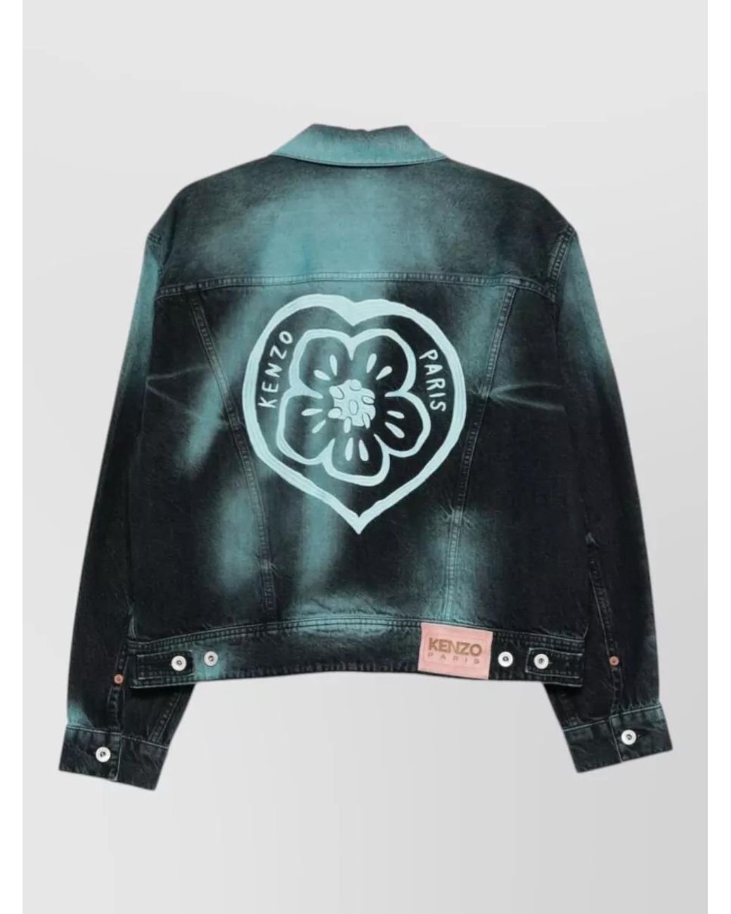 KENZO Blue Denim Oversized Trucker Jacket for men