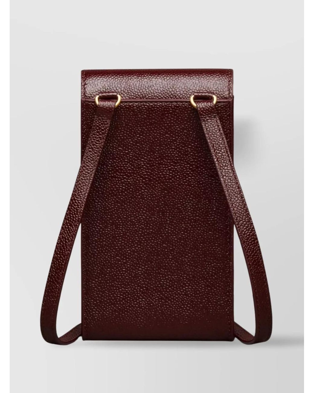 Thom Browne Red Leather Shoulder Phone Holder