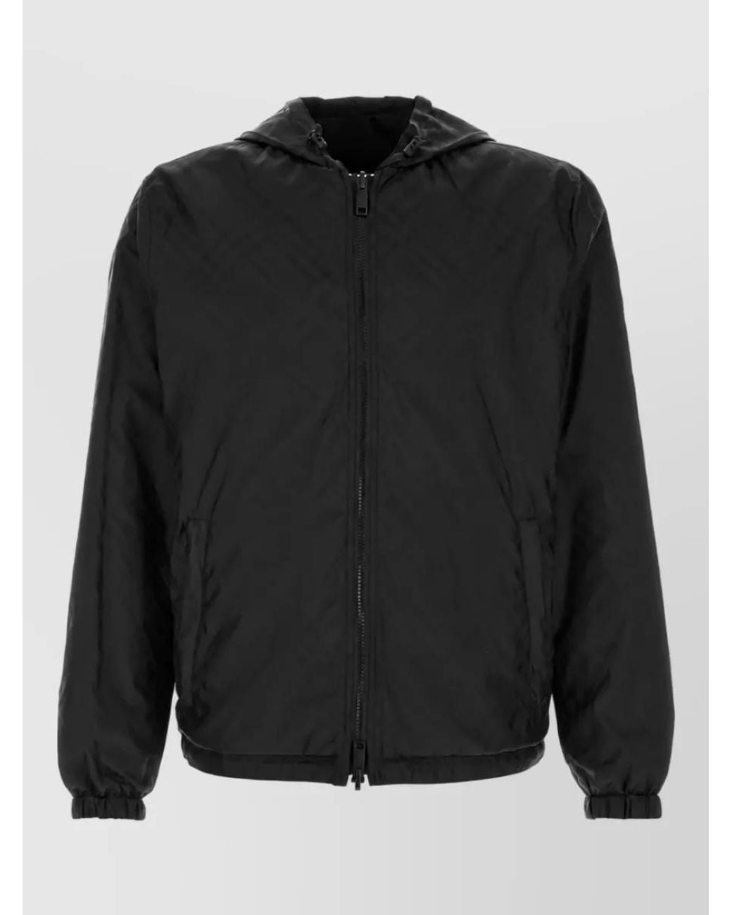 Burberry Black Printed Reversible Puffer Jacket for men