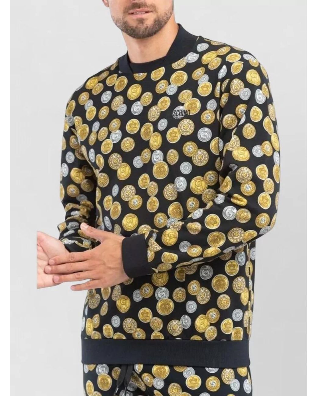 Moschino Multicolor Cotton Lightweight Jacket for men