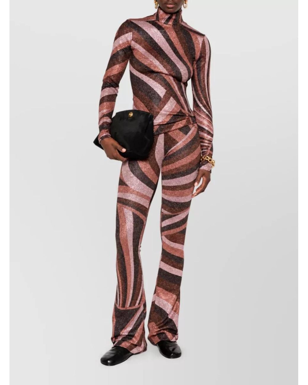 Emilio Pucci Printed Flared Trousers