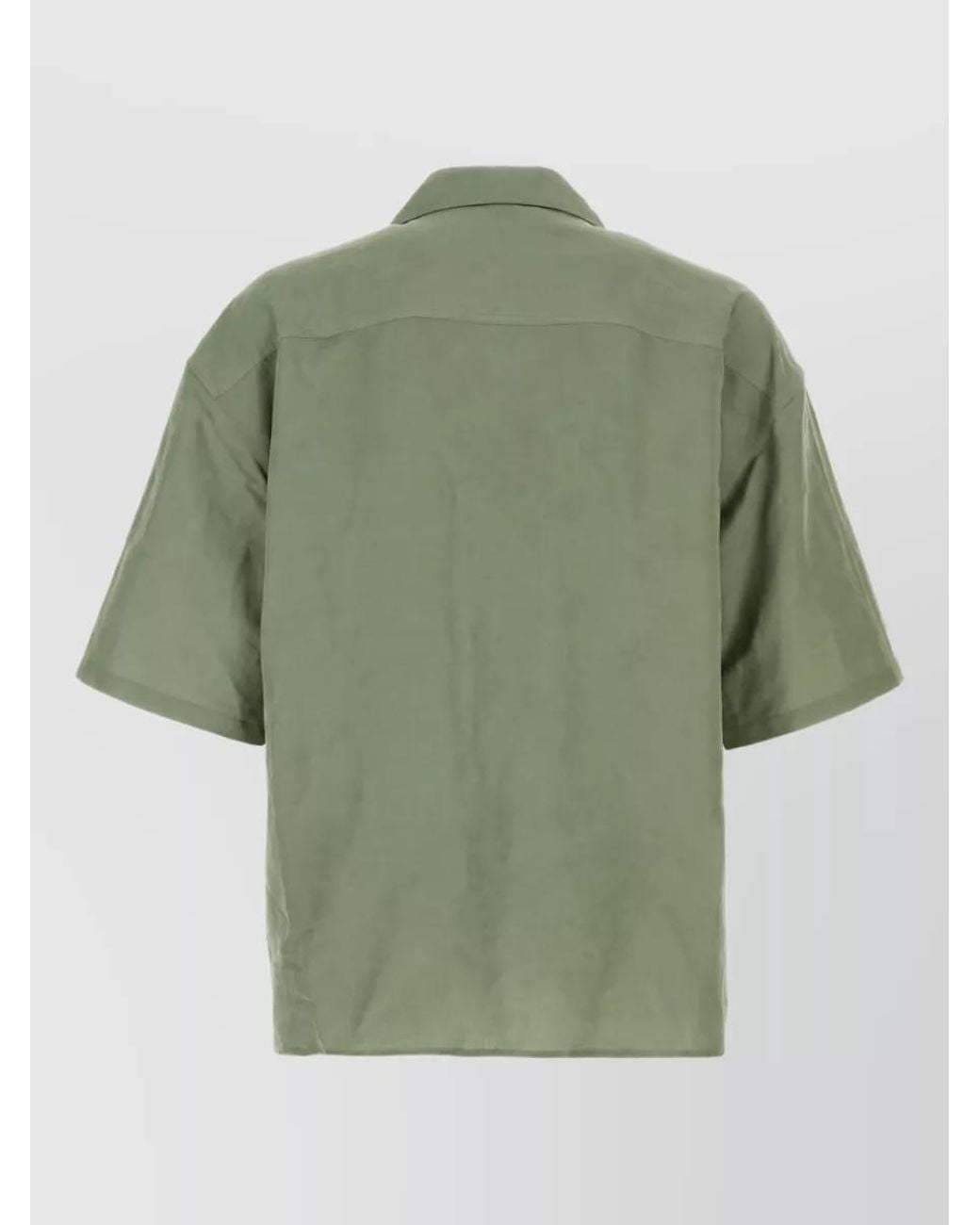 Loewe Green Linen Blend Shirt for men