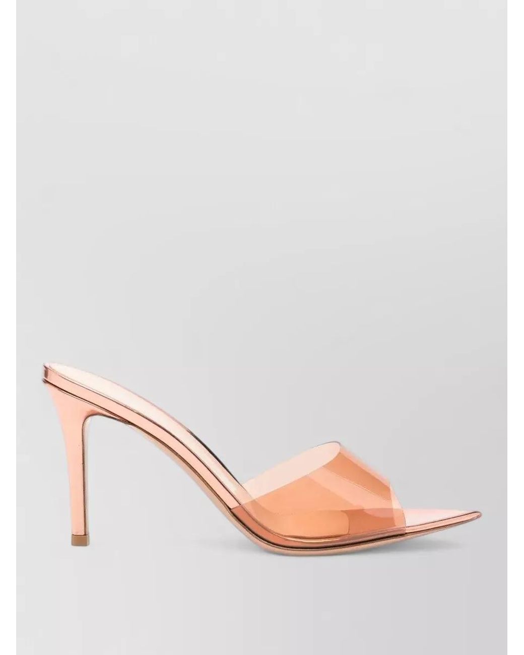 Gianvito Rossi Pink Plexi Pointed-Toe Pumps