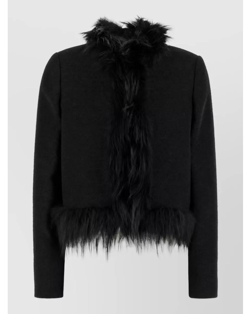 Fendi Black Bouclé Blazer