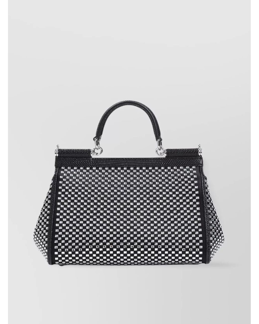 Dolce & Gabbana Black Sicily Medium Shoulder Bag