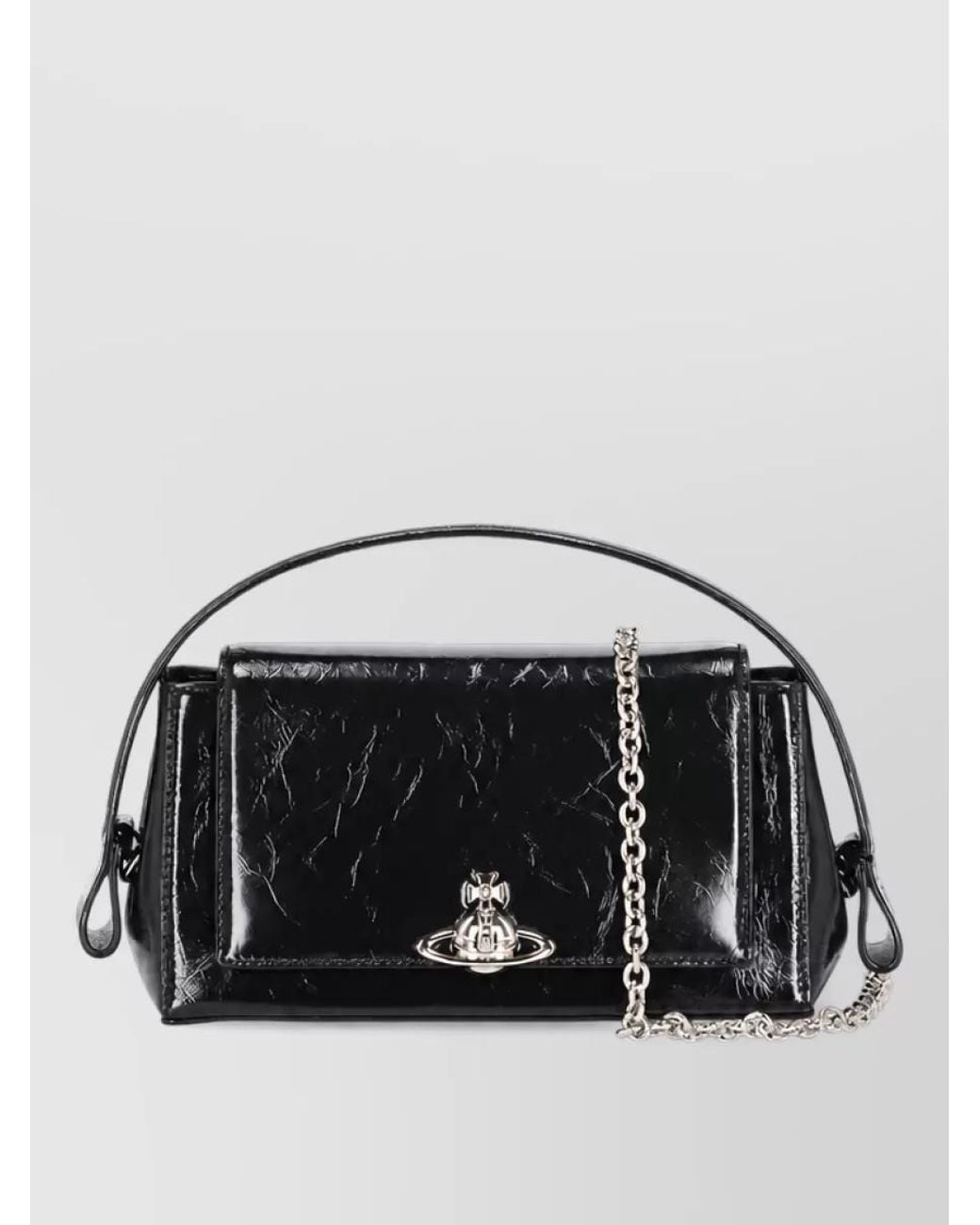 Vivienne Westwood Black Leather Clutch Bag