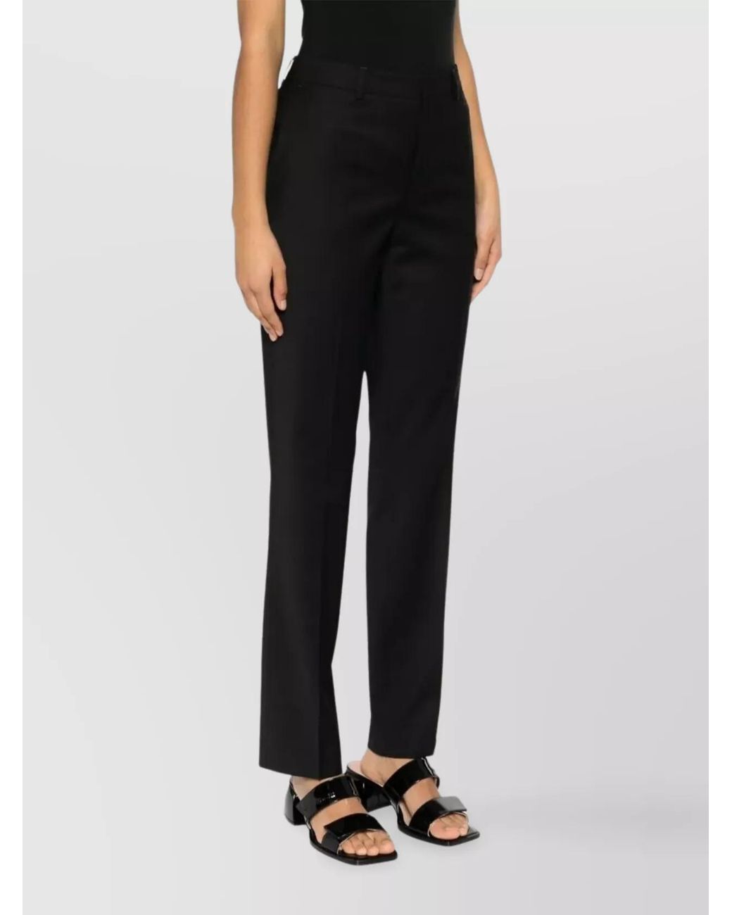 Filippa K Blue Wool Straight-Leg Trousers