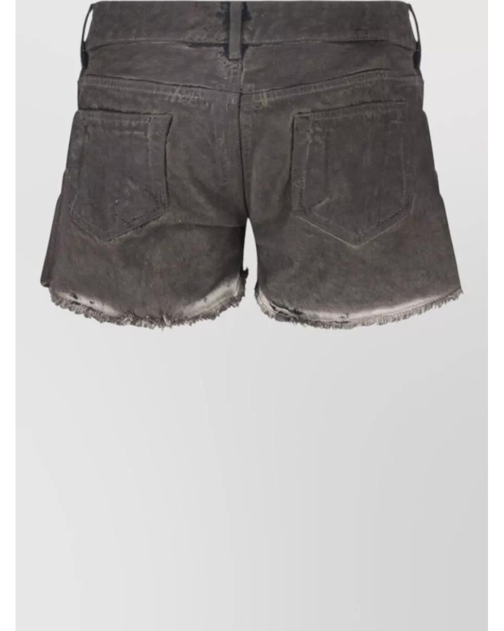 Rick Owens Black Straight Shorts