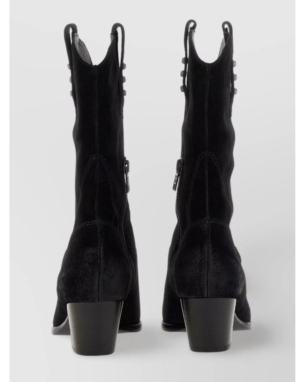 Ash Black Suede Ankle Boots