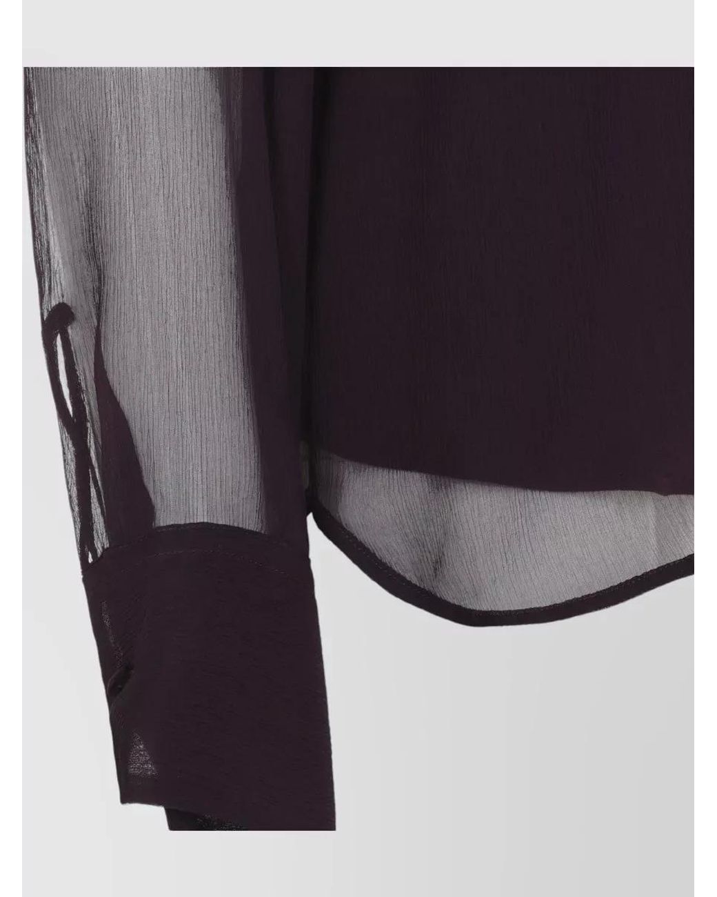 Ermanno Scervino Blue Silk Long-Sleeve Blouse