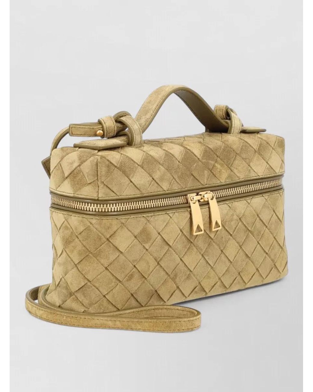Bottega Veneta Metallic Bang Bang Suede Cross-Body Bag