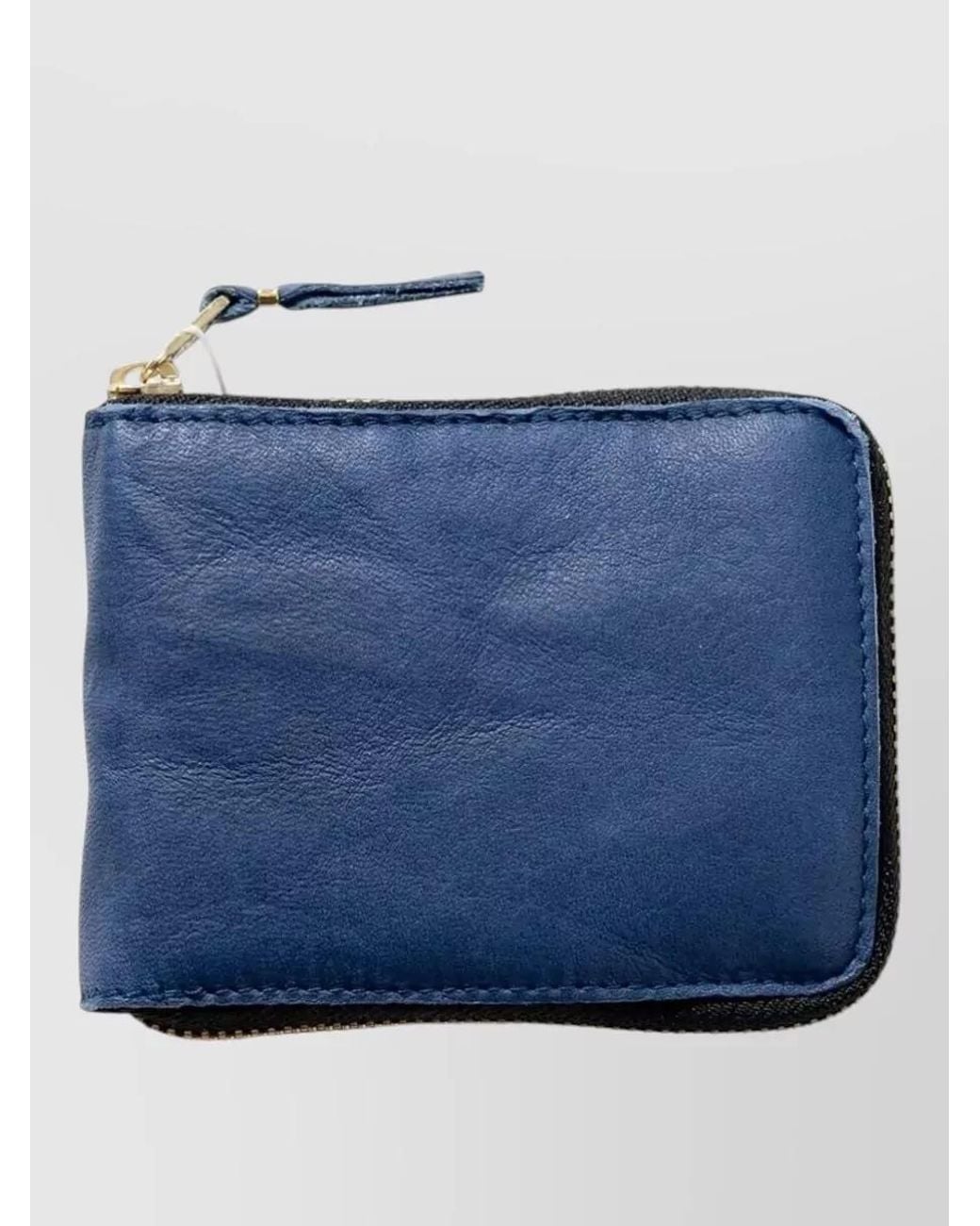 Comme des Garçons Blue Leather Wallet