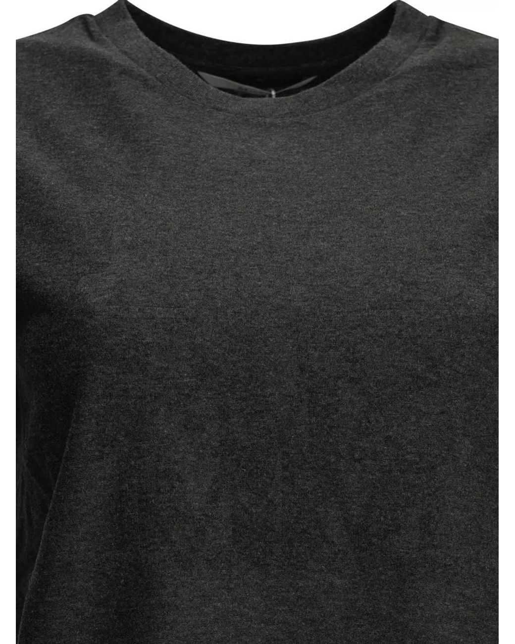 Max Mara Black Logo-Print Crewneck T-Shirt
