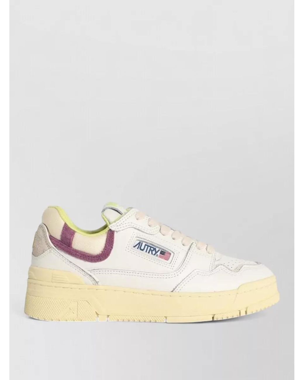Autry Natural Calfskin Leather Low-Top Sneakers
