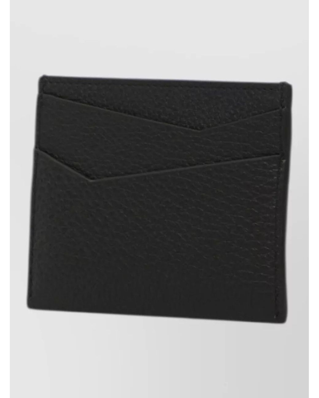 Loewe Black Leather Puzzle Edge Card Holder for men